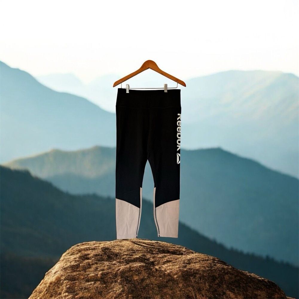 Reebok Women's‎ Legging Sz XL Black High Rise Active Wear Training Running